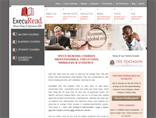 Tablet Screenshot of execuread.com
